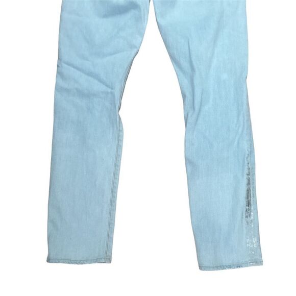 7 For All Mankind Josefina Skinny Boyfriend Lightwash Distressed Jean size 27 - Picture 5 of 11